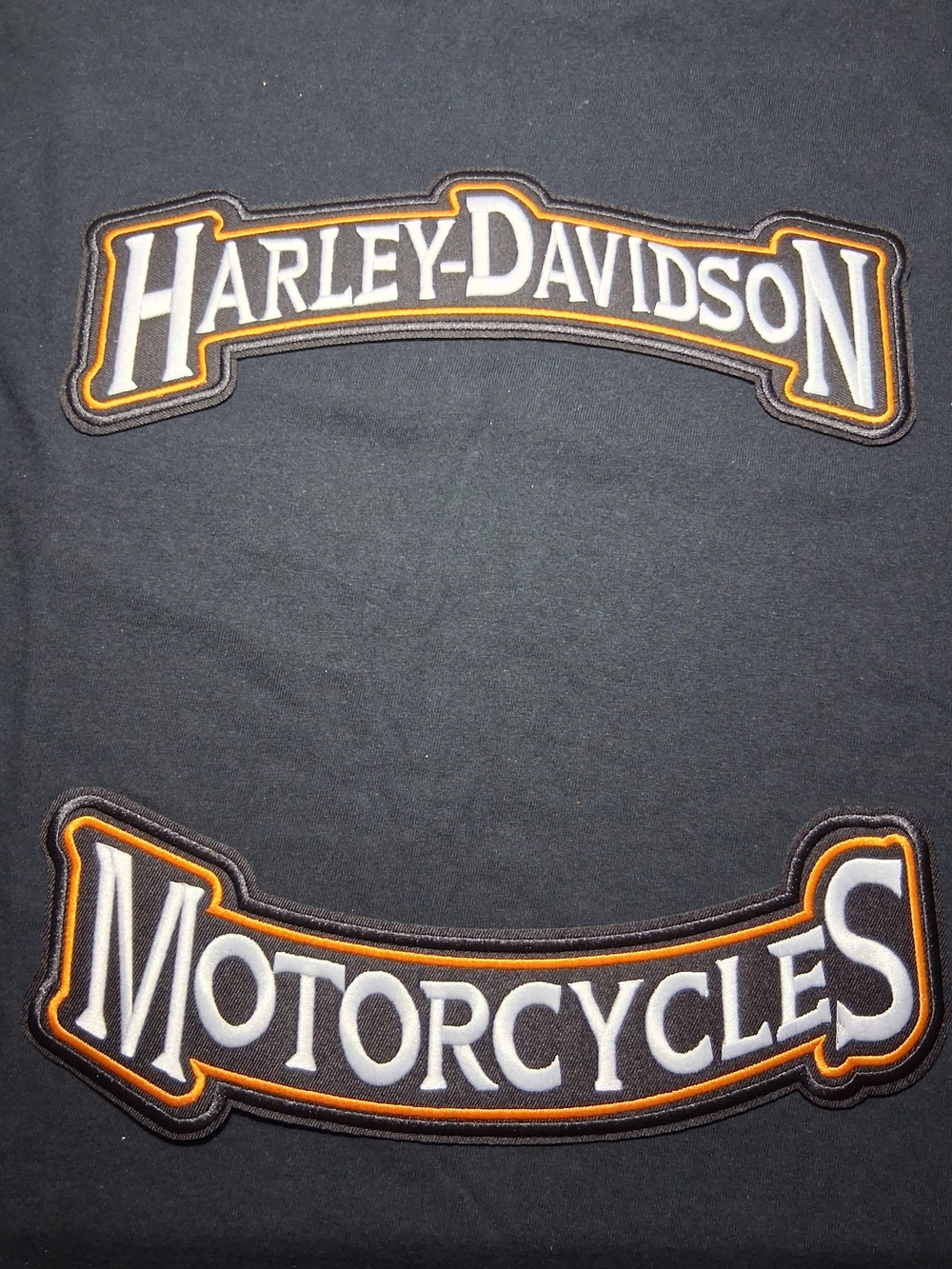 Harley-Davidson Rocker Patch Set PLUS Large Center Shield Patch